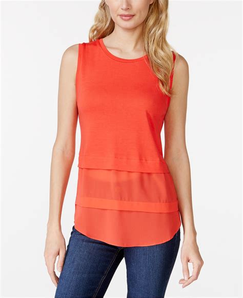 michael michael kors sleeveless knits|Michael Kors Women's Tops .